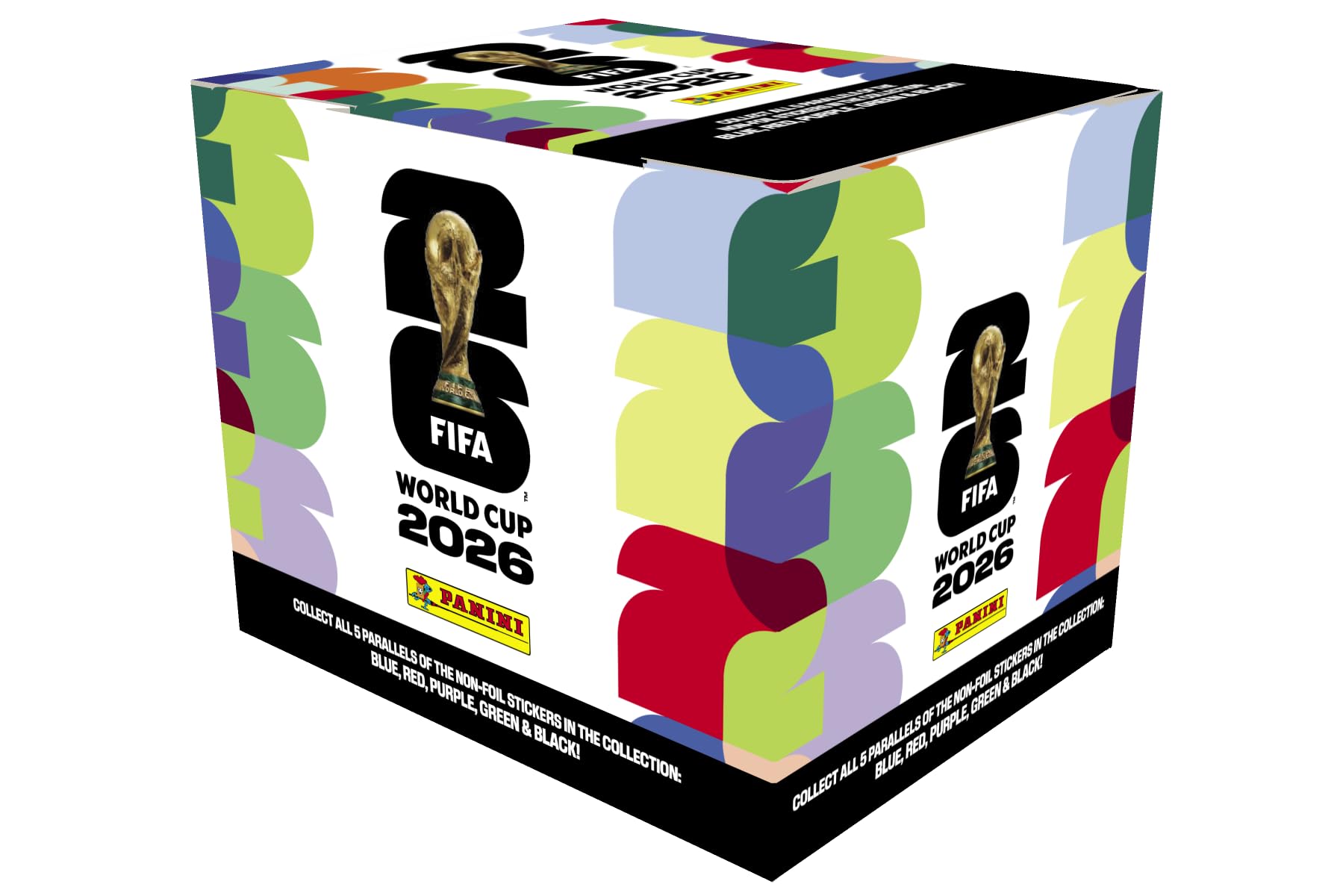 2026 Panini FIFA World Cup Sticker Collection Box – 50 Sticker Packs | Amazon Exclusive Orange Parallel | Official FIFA World Cup Trading Stickers | Collect, Trade & Complete Your Album